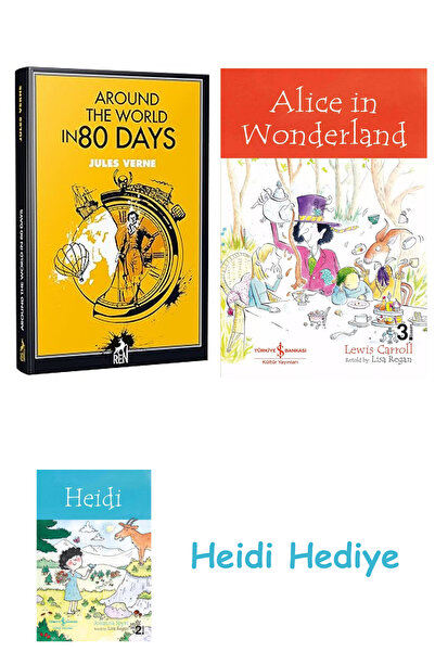 Bloomsbury Around the World in 80 Days + Alice in Wonderland + Heidi