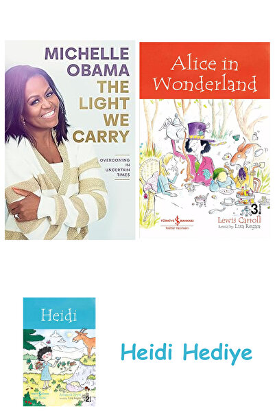 Bloomsbury ميشيل أوباما - الضوء الذي نحمله + أليس في بلاد العجائب + هايدي