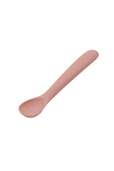 Kikka Boo Silicone spoon for baby's first meals, Platinum Blush