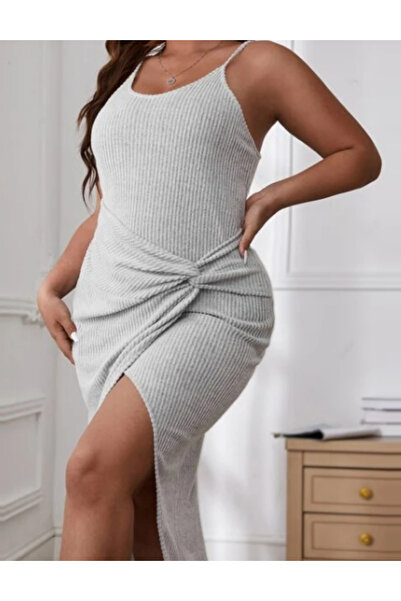 Sheya Shein Cardigan and Dress Set, gray