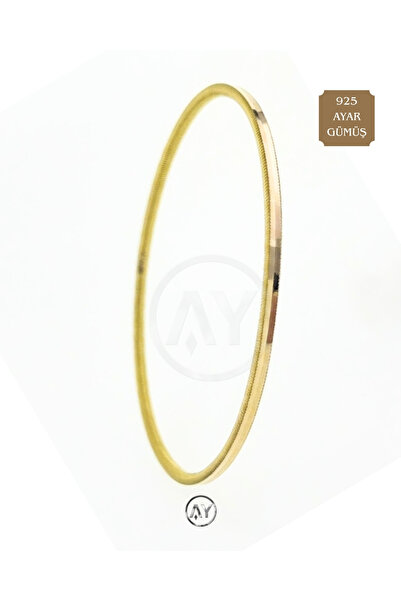 AY MÜCEVHER 925 Ayar Gümüş Ajda Model Bilezik | Şık & Zarif Tasarım, Kutulu & Garanti Belgeli