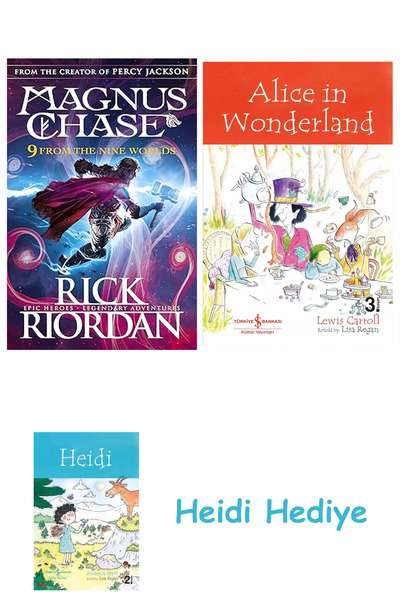 Bloomsbury 9 من العوالم التسعة: ماغنوس تشيس وآلهة أسبارغ + أليس في بلاد العجائب + هايدي