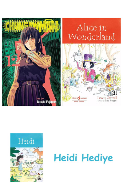 Bloomsbury Chainsaw Man, Vol. 12: Volumul 12 + Alice în Țara Minunilor + Heidi