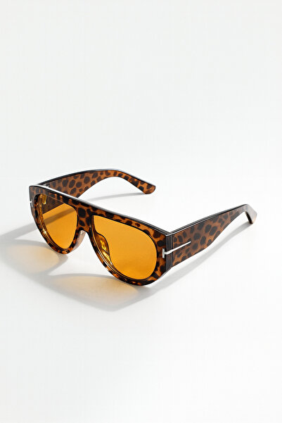 Eyesofia Baptin Ford Vintage Leopard Rimmed Unisex Sunglasses