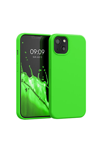 KWmobile IPhone 13 Case, Silicone, Green, 55878.159