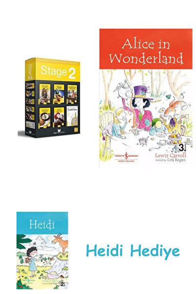 Bloomsbury English story set stage 2 (6 book set) + alice in wonderland + heidi