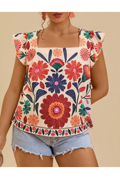 Sheya Shein Curve+ short sleeve shirt, mix colors