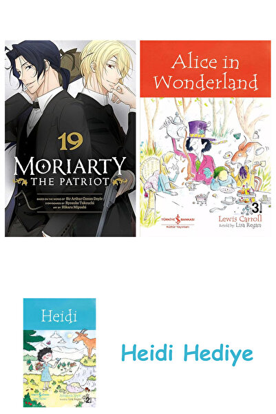 Bloomsbury مورياتري، الرجل الأبطال، المجلد. 19 + أليس في بلاد العجائب + هايدي