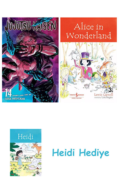 Bloomsbury جوجوتسو كايسن، المجلد. 14 + أليس في بلاد العجائب + هايدي