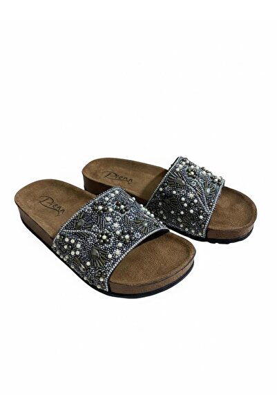 Aldina Nucci Pienn stone women's slippers