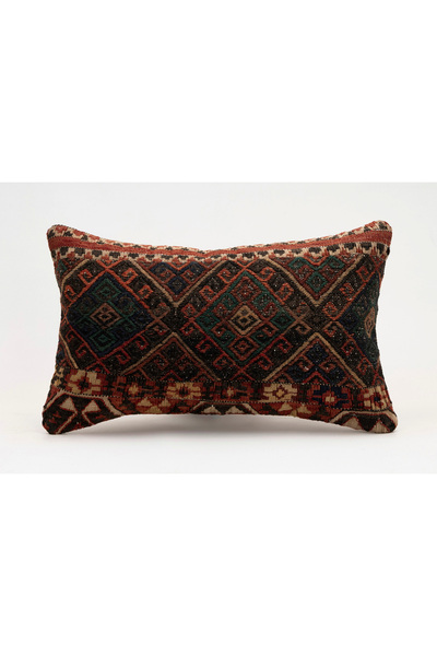 Kilim Whole Sale غطاء وسادة عتيق مصنوع يدويًا من الكليم والصوف، مقاس 30x50 سم