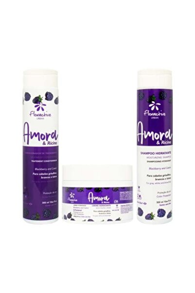 floractive مجموعة العناية بالشعر بالتوت الأسود والخروع