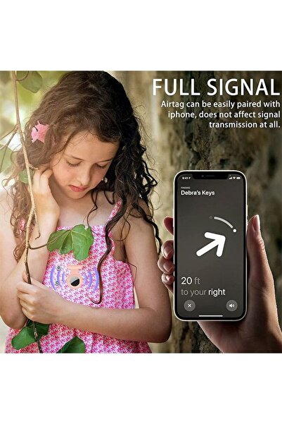 Generic 3 Pcs AirTag Tracker Hidden Protective Silicone Sleeve Holder with Invisible Pin (Pink, Blue, Orange