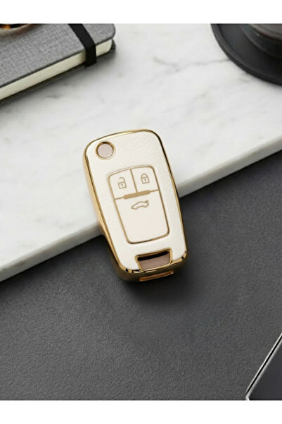 BİVİUM Chevrolet Opel Cruze Aveo Captiva T300 Spark Opel Uyumlu 3 Buton Deri ...