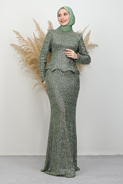 lizatesettür Melida Takım Abiye Yeşil
