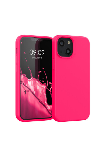 KWmobile Case for iPhone 13 Mini, Silicone, Pink, 55877.77