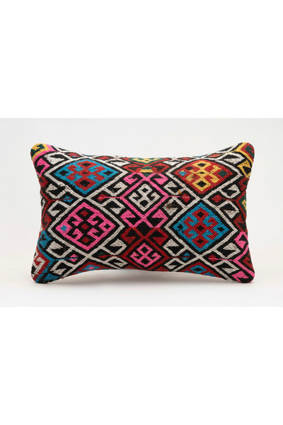 Kilim Whole Sale غطاء وسادة عتيق مصنوع يدويًا من الكليم والصوف، مقاس 30x50 سم