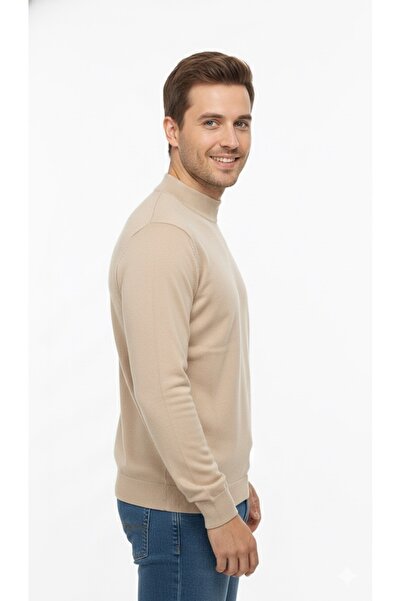 ModaPlaza Men's Half Fisherman Sweater 6000