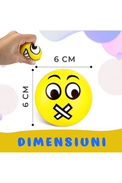 Pitikot Pitikot® anti-stress ball squishy toy, set of 12 sensory balls, with emoticons and bright colors