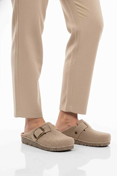 AYAKMOD Camel Felt Anatomical Women's House Slippers K-117.005 Z