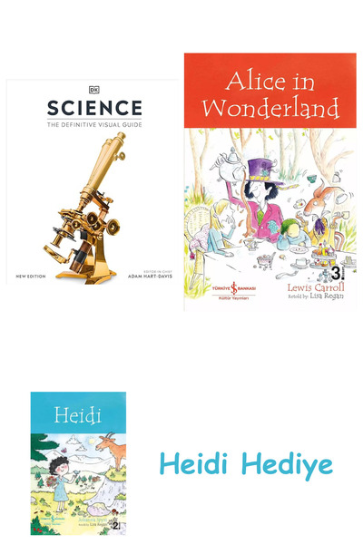 Bloomsbury العلوم: الدليل المرئي النهائي + أليس في بلاد العجائب + هايدي