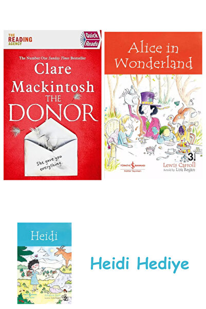 Bloomsbury The Donor: Quick Reads 2020 + Alice in Wonderland + Heidi