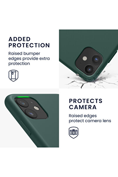 KWmobile Case for Apple iPhone 11, Silicone, Green, 49724.169