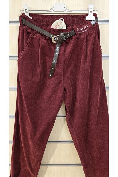 Park Moda Belted Velvet Trousers