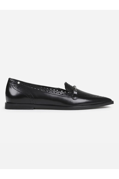 BRONX Black Loafers Shoes Natural Leather Laur-Ynn