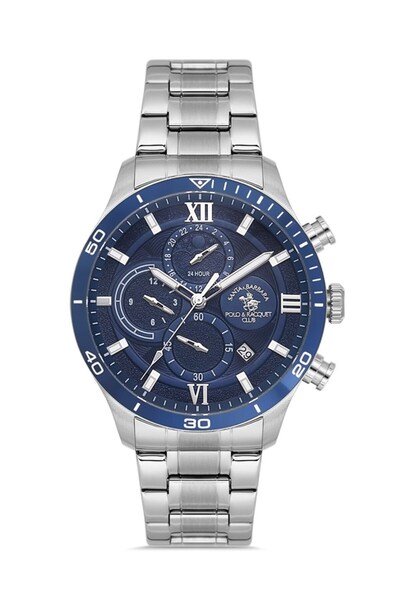 Santa Barbara Polo & Racquet Club Sb.4.10048-3 Santa Barbara & Racquet Club Men's Watch