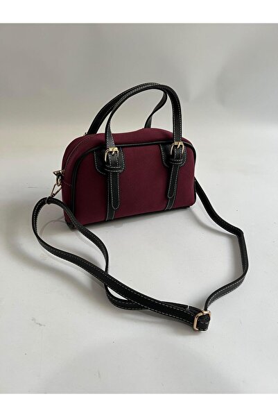 Mia Collection Geantă de mână și de umăr pentru femei Lucky Model, roșu claret