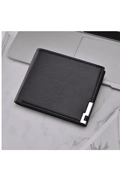 CRM Slim men's wallet CRM, compact model, horizontal type, elegant design, small, black