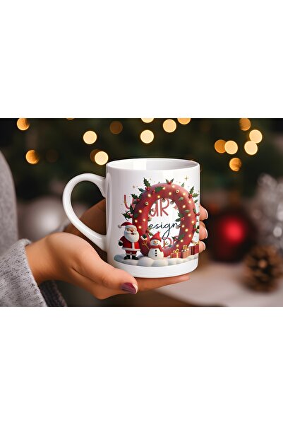 Beramussa O Initial Letter Christmas Mug – Christmas Themed Light-Up New Year...
