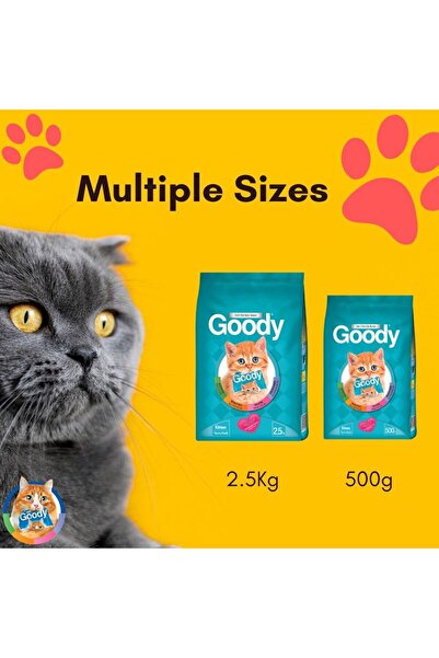 Goody KITTEN FOOD - Premium Kitten Dry Food, Beef Flavor, Balanced Nutrition, Energy and Taste - 500