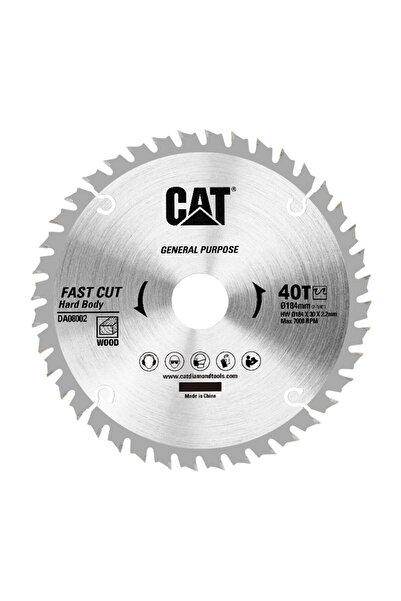 Cat DA08002 184x30mm Ahşap Kesme Elmas, Daire Testere Bıçağı 40 Diş