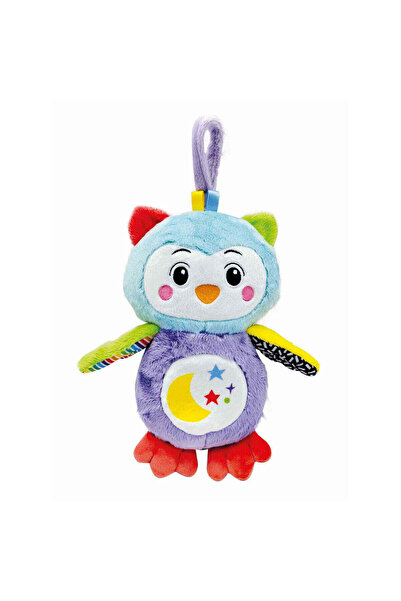 CLEMENTONI Plush owl with lights and sounds