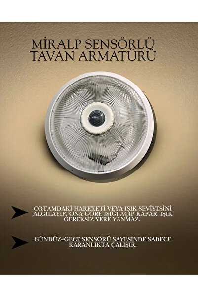 MİRALP SENSÖRLÜ TAVAN ARMATÜRÜ