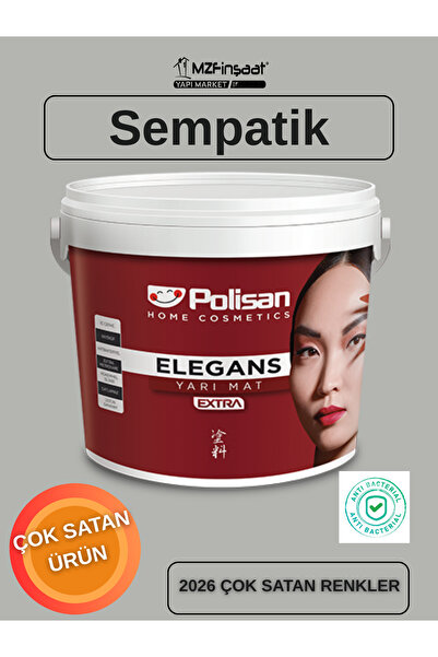 Polisan Elegans Extra Yarı Mat Küf Önleyici İç Cephe Boyası Sempatik