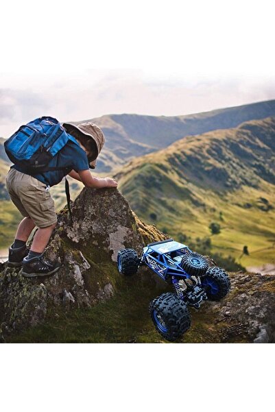 PROCART Rock Rover 4WD remote control car, for land, water and snow, scale 1:12, 4-wheel drive, blue