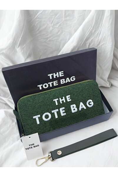ARONA The Tote Bag Yeşil Cüzdan Ebat 19.5 x 10.5 x 2.5