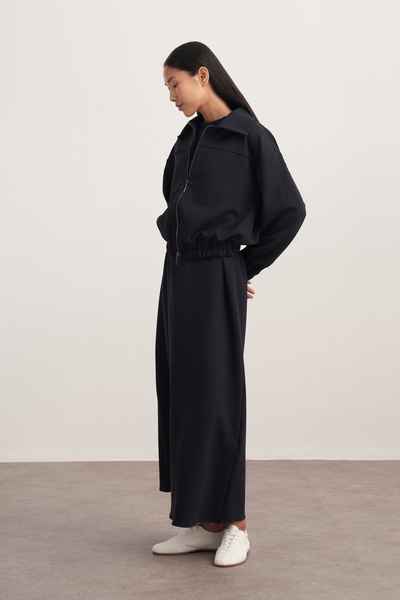 EBU Prive Жіноча інтерлок-куртка-бомбер, синя