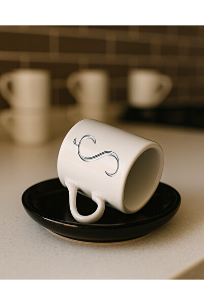 TREND YANKI Turkish Coffee Cup Initial Letter Printed