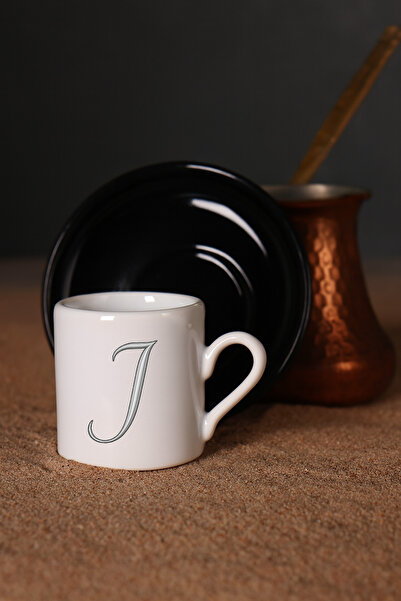 TREND YANKI Turkish Coffee Cup Initial Letter Printed