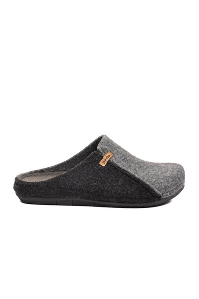 AYAKMOD Papuci de casă pentru bărbați din pâslă anatomică gri negru K-63.007 M