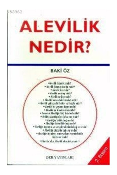 Der Yayınları Alevilik Nedir? Baki Öz