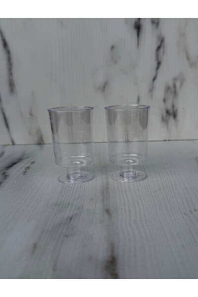 maycup Shot Bardağı Lohusa Şerbet İkram Bardağı Kahve Yanı 50cc Ayaklı Bardak 40 adet Sunumluk ÖLÇÜLÜDÜR