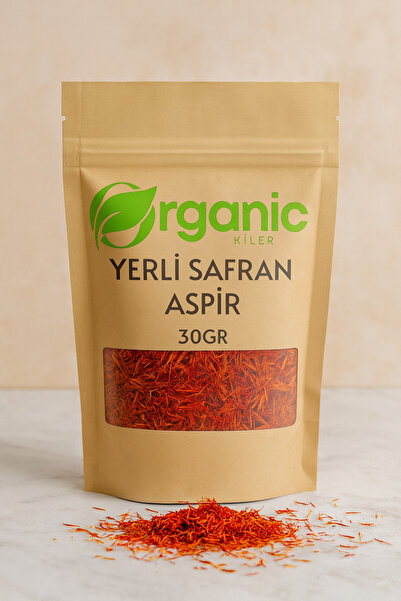 Organic Kiler Aspir Çiçeği 30GR - ( Yerli Safran ) Premium Kalite Doğal & Yeni Mahsül