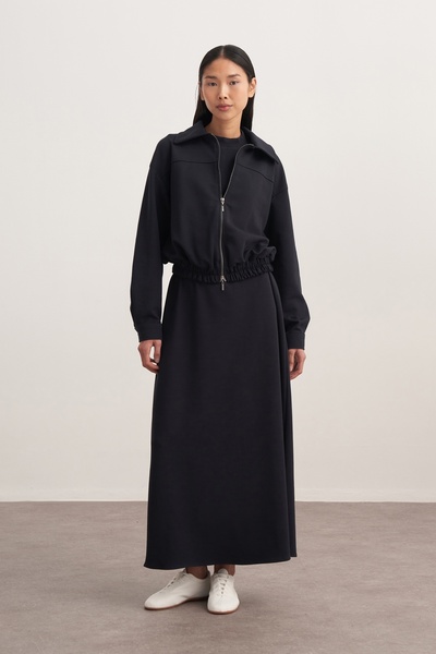 EBU Prive Жіноча інтерлок-куртка-бомбер, синя