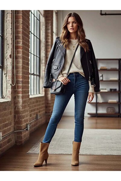 MANGATA Marian Beige Suede Ankle Boots