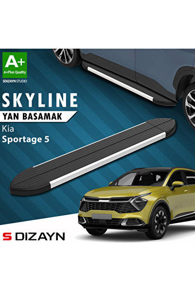 S Dizayn Kia Sportage 5 Skyline Aluminyum Yan Basamak 173 Cm 2021 Üzeri A+ Ka...
